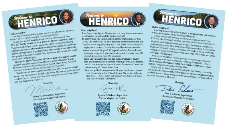 Henrico begins new postcard program for new residents • What you need to know about Monday's severe storm and tornado threat