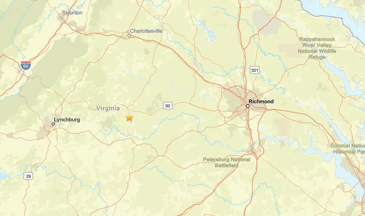 Parts of Henrico feel 2.8-magnitude earthquake centered near Dillwyn