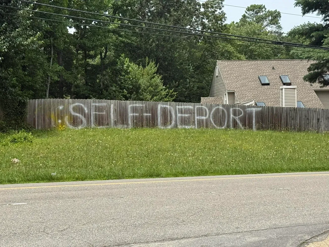 'Self Deport' spray-painted on Henrico homeowner's fence • McQuinn, Atkins seek Democratic nomination in Virginia's 81st House District