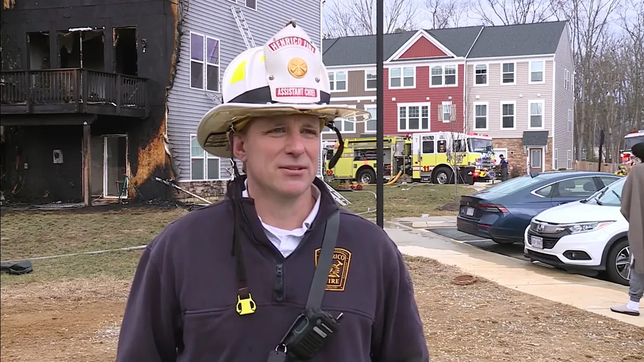 No injuries reported in Glen Allen townhome fire