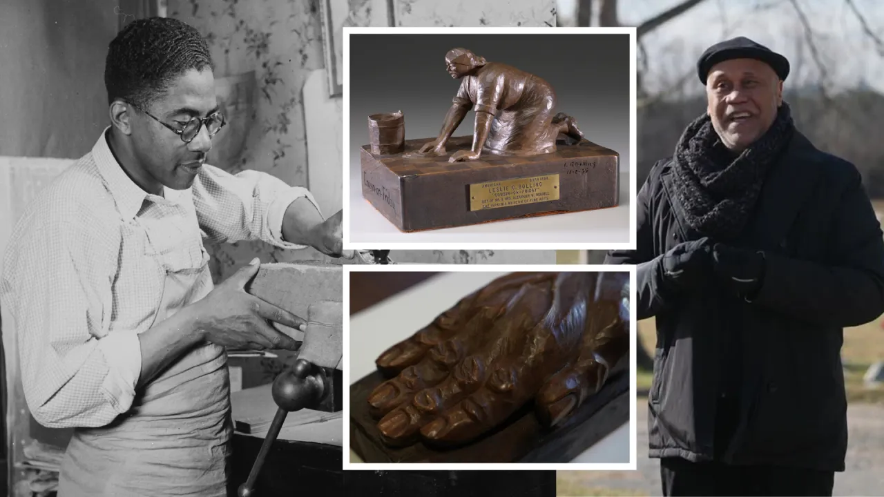 Accomplished sculptor Leslie Garland Bolling's grave uncovered at Henrico cemetery